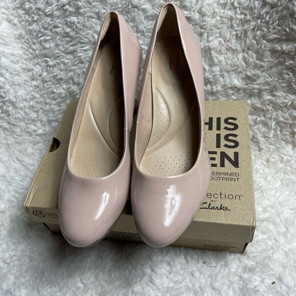 NWB Ambyr Joy Dusty Rose slip on platform heels Size 10M - Picture 4 of 8